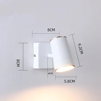 applique murale led moderne nordique rotation 350° pour décoration maison
