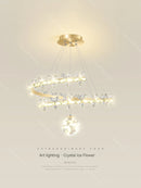Nordic crystal pendant light modern minimalist creative