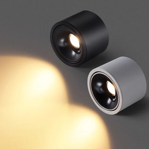 Ultra-bright adjustable angle COB LED spotlight for indoor lighting - vue 9 sur 9