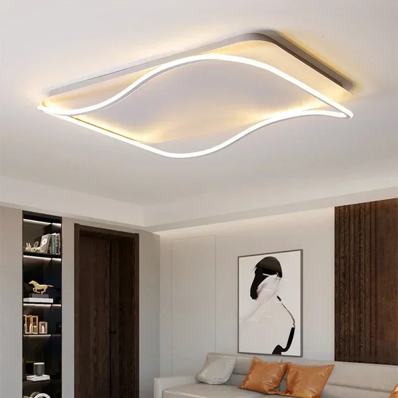 plafonnier moderne à leds pour éclairage intérieur décoratif - vue 5 sur 19