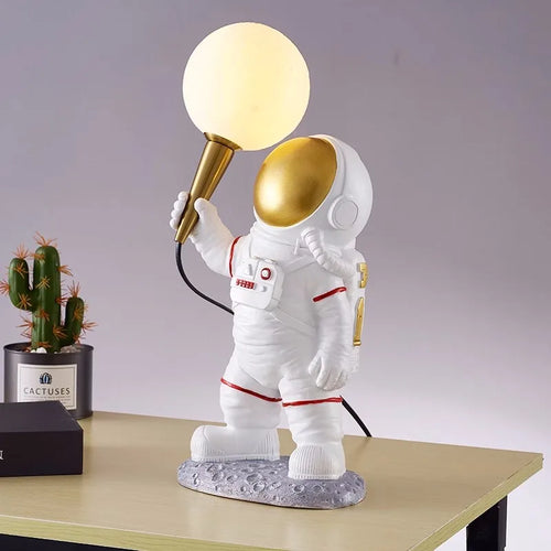 Lampe table Astronaute G9 3D Lune Veilleuse Enfant - vue 2 sur 8