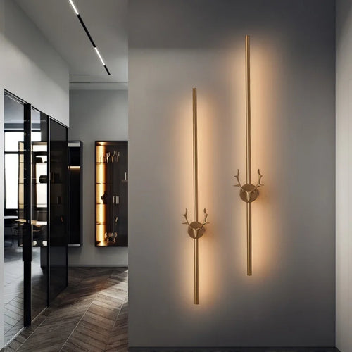 applique murale led tête de cerf minimaliste décoration atmosphère