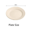 Assiettes nordiques polypropylène légères réutilisables pour cuisine