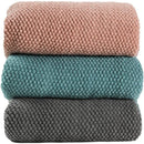plaid tricoté douillet style moderne pour salon chambre