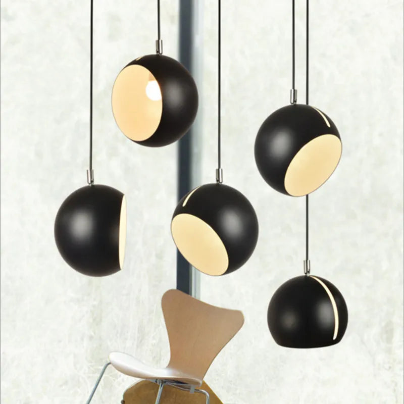 Suspension rotative moderne en forme d'araignée pour loft industriel