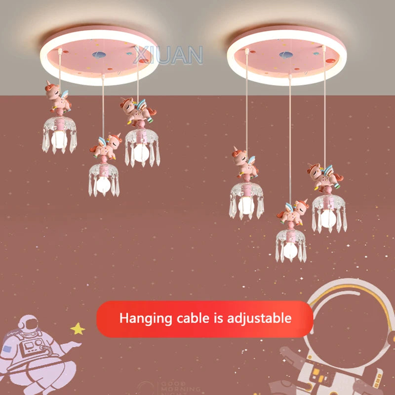 suspension dessin animé pegasus licorne pour enfants - vue 5 sur 8
