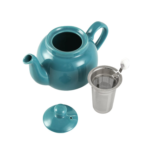 theiere farmhouse ceramique avec filtre inox style anglais