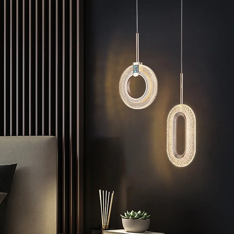 suspension à led moderne pour éclairage intérieur décoratif - vue 5 sur 8