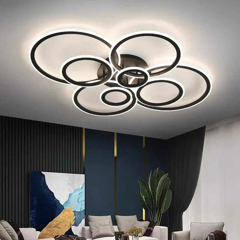 plafonnier led moderne avec gradation pour intérieur élégant - vue 4 sur 15