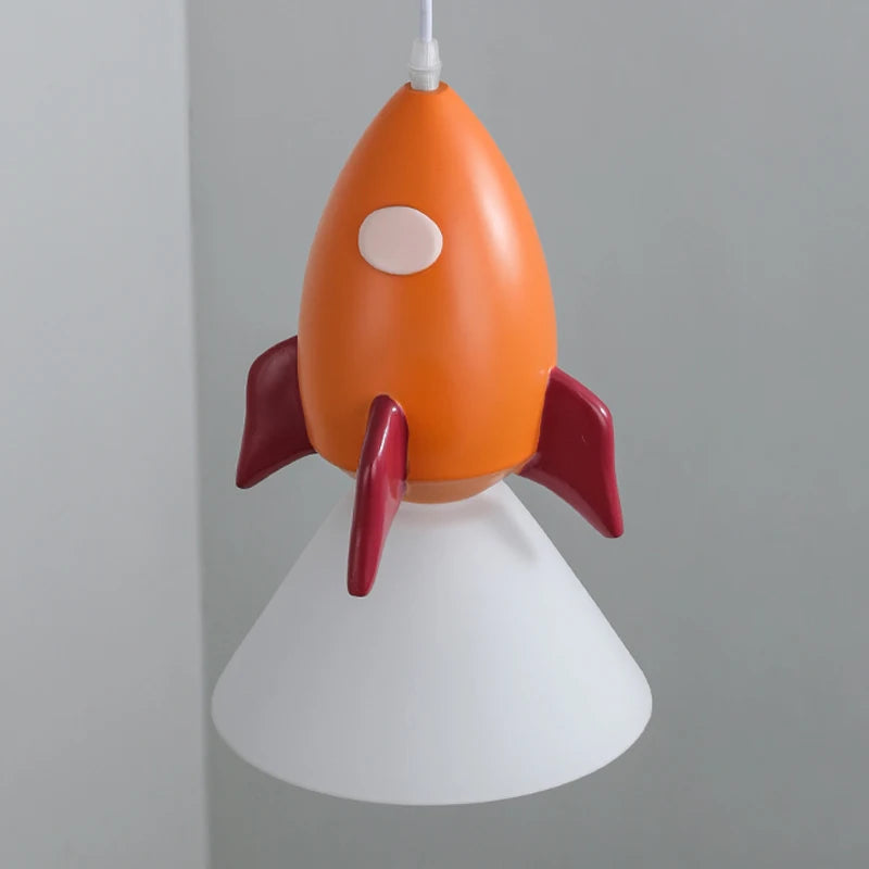 lustre mignon fusée pour éclairage chambre d'enfants décoratif - vue 7 sur 7