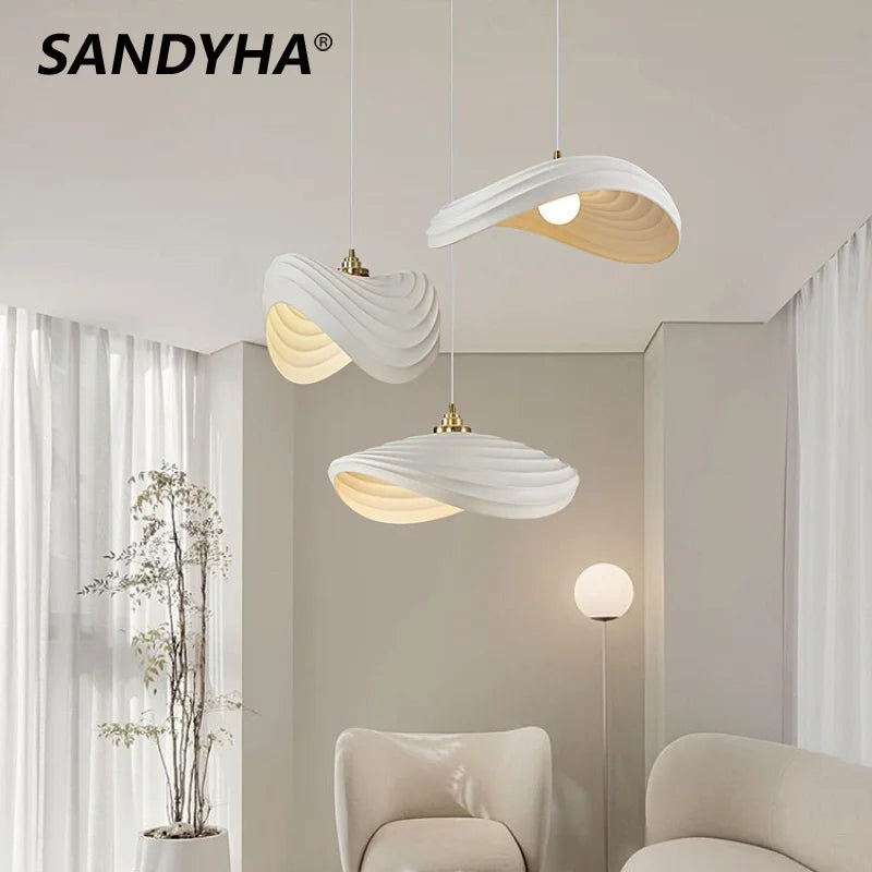 lustre suspendu nordique en résine pour décoration intérieure - vue 2 sur 9