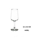 Verres à vin sans pied incassables élégants réutilisables