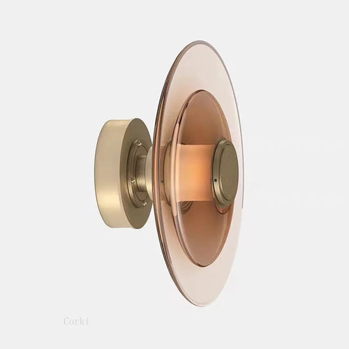Modern minimalist decorative glass LED wall light - vue 3 sur 14