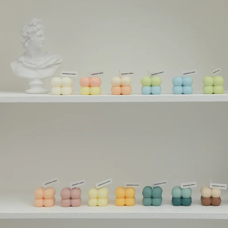 bougie parfumée cube en cire de soja pour décoration moderne - vue 4 sur 22