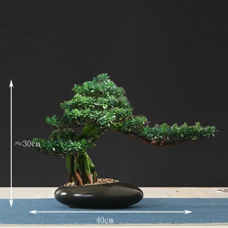 faux arbre bonsaï décoratif pour salon et aménagement paysager - vue 32 sur 36