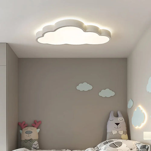 plafonnier led design moderne en forme de nuage pour enfants - vue 6 sur 9