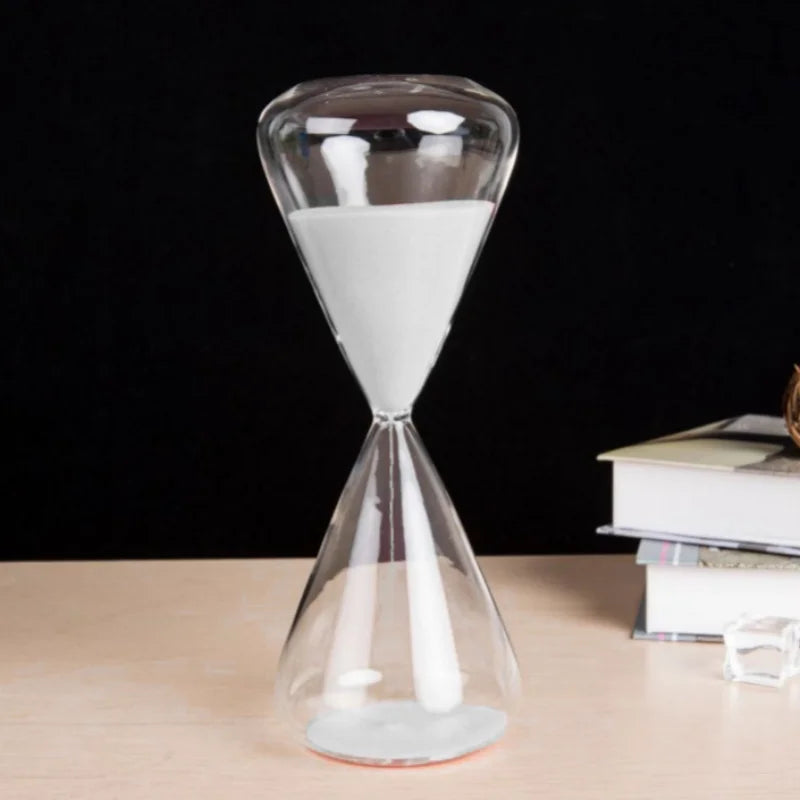 colored glass hourglass for modern home and office decoration