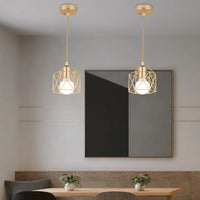 Minimalist metal pendant light for modern interior decor