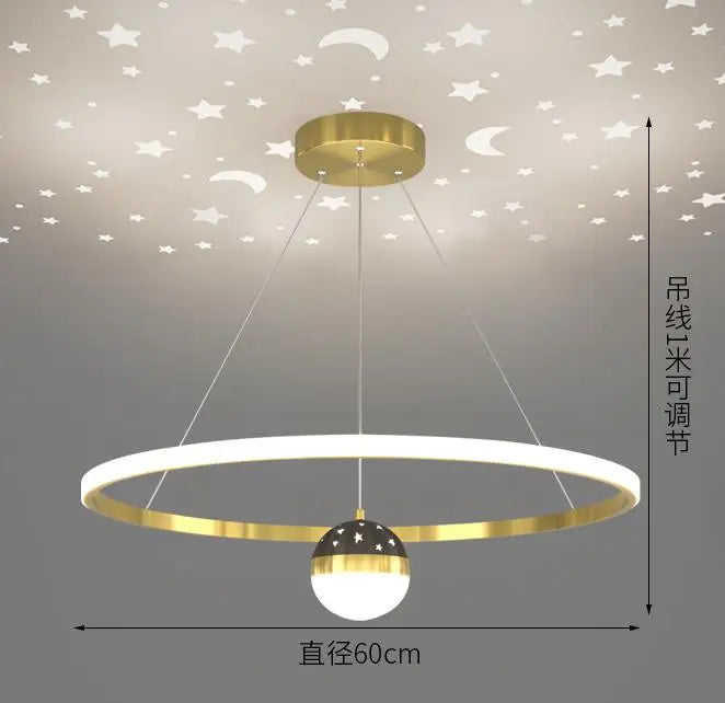 suspension design ronde en led pour décoration moderne - vue 8 sur 12