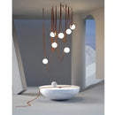 Modern minimalist flooring, villa belt, living room, dining room, interior decoration, chandelier