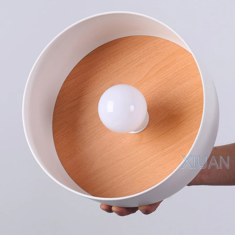 Lampes de plafond noires blanches modernes LED E27 plafonnier d'entrée pour balcon allée hôtel couloir éclairage lampes en fer en métal 220 V - vue 6 sur 8