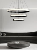 Modern circular acrylic pendant light for minimalist interior decor