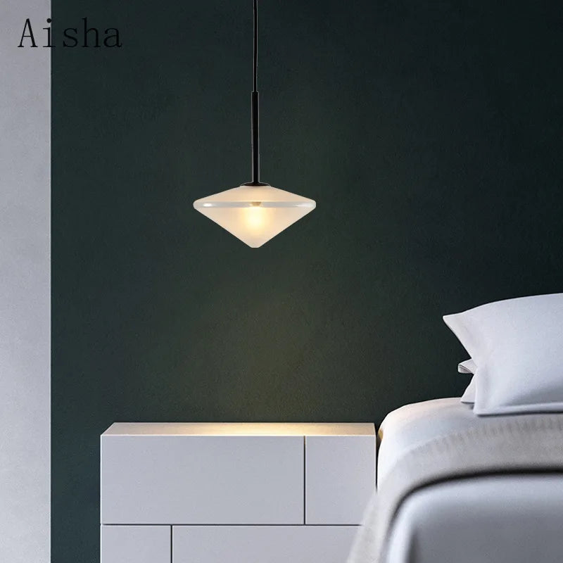 suspension en verre design pour décoration intérieure moderne - vue 4 sur 7