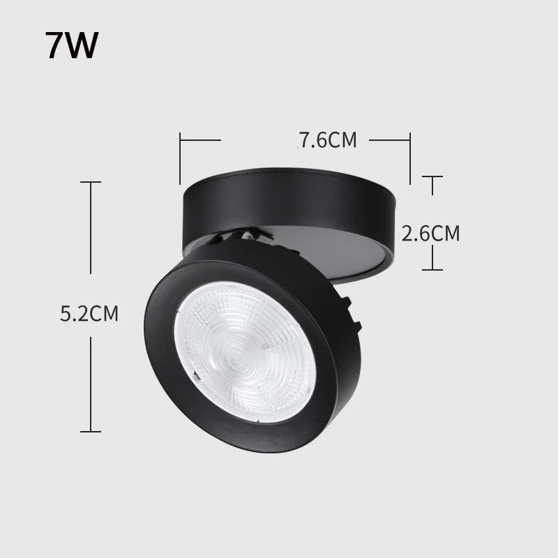 spot led pliable encastrable en aluminium pour maison ou bureau - vue 8 sur 12