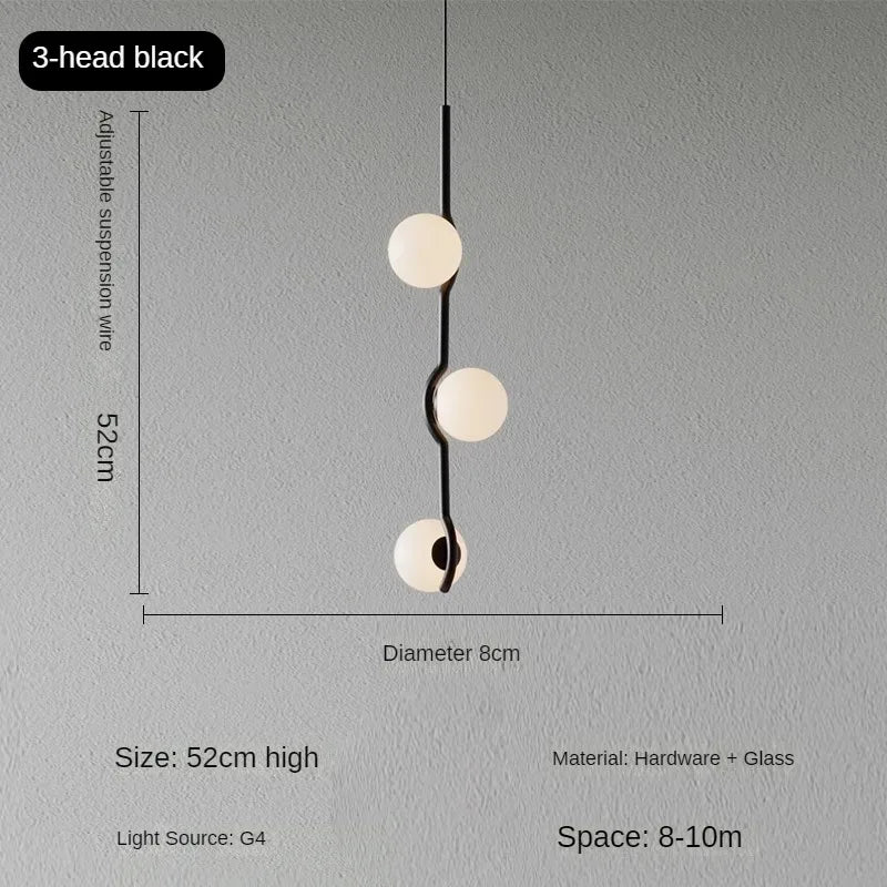 Minimalist postmodern pendant light for elegant interior décor - vue 12 sur 12