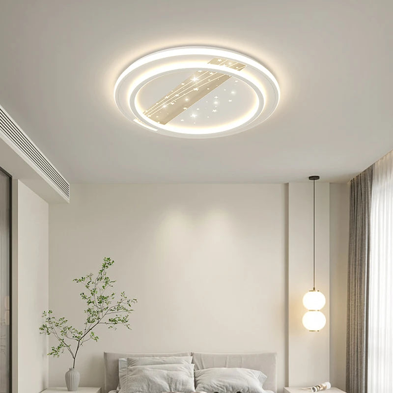 Modern minimalist ceiling light for decorative indoor lighting - vue 4 sur 10