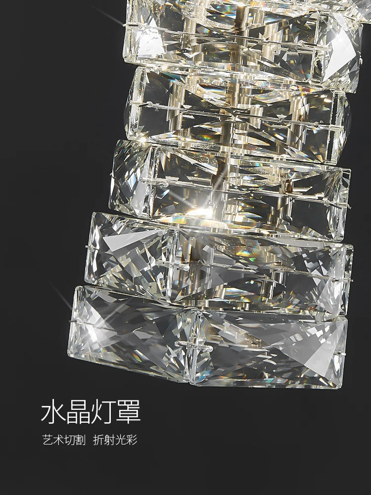 suspension en cristal décoratif de luxe pour intérieur - vue 6 sur 7