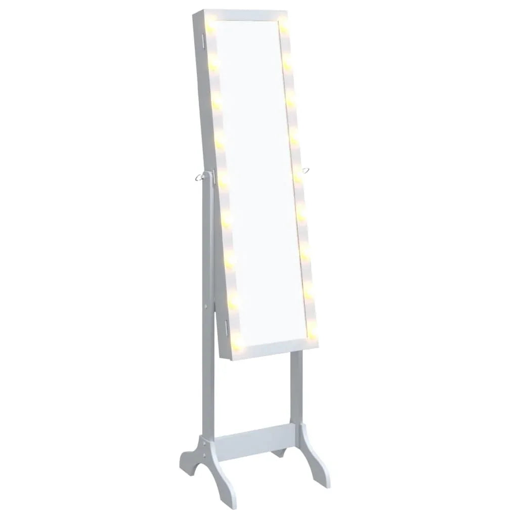 White floor mirror with white LED 34x37x146 cm, home decoration wall Deco living room decoration - vue 2 sur 7
