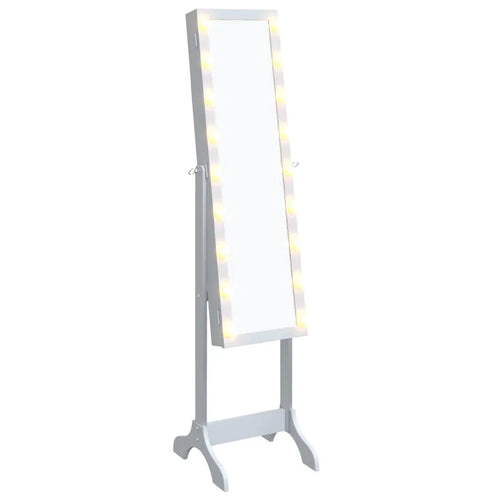 White floor mirror with white LED 34x37x146 cm, home decoration wall Deco living room decoration - vue 3 sur 7