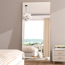 CASSILANDO Full Length Mirror 65" * 24 ", Floor Standing Mirror,  Black Metal Frame Mirror， Full Body Mirror
