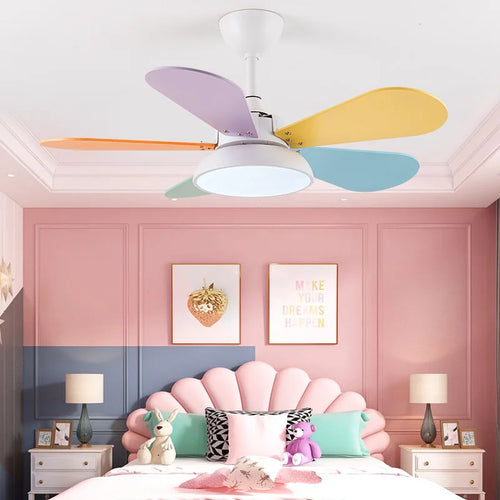 suspension ventilateur led moderne avec télécommande