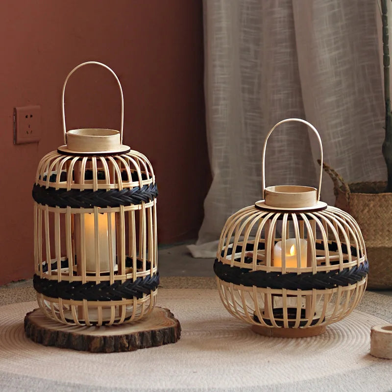 Lampe chandelier romantique aux chandelles - vue 3 sur 10