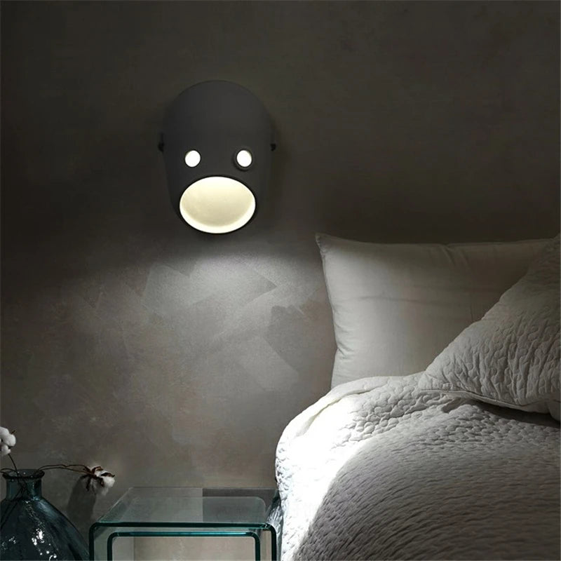 applique murale en résine avec éclairage décoratif créatif nordique - vue 6 sur 10