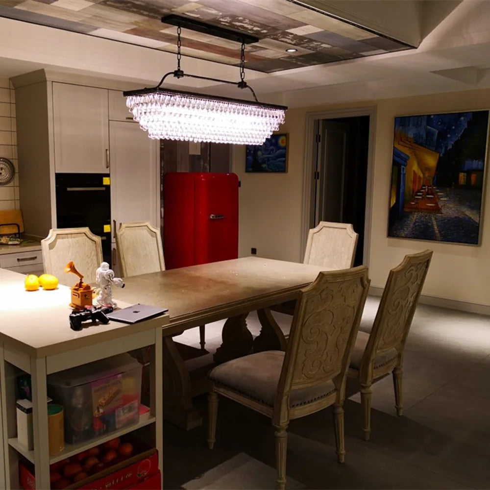suspension larme en cristal rétro à LED pour décoration intérieure - vue 5 sur 5