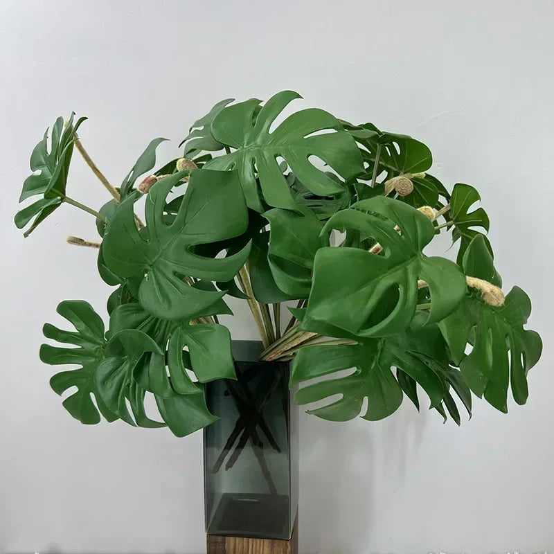 feuilles de tortue artificielles pour décoration intérieure plantes vertes - vue 7 sur 8