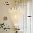 Coloured glass pendant with decorative leaf for chic interiors