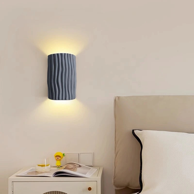 Bedroom bedside wall light, cream style living room background wall decoration light, corridor corridor atmosphere LED light - vue 6 sur 10