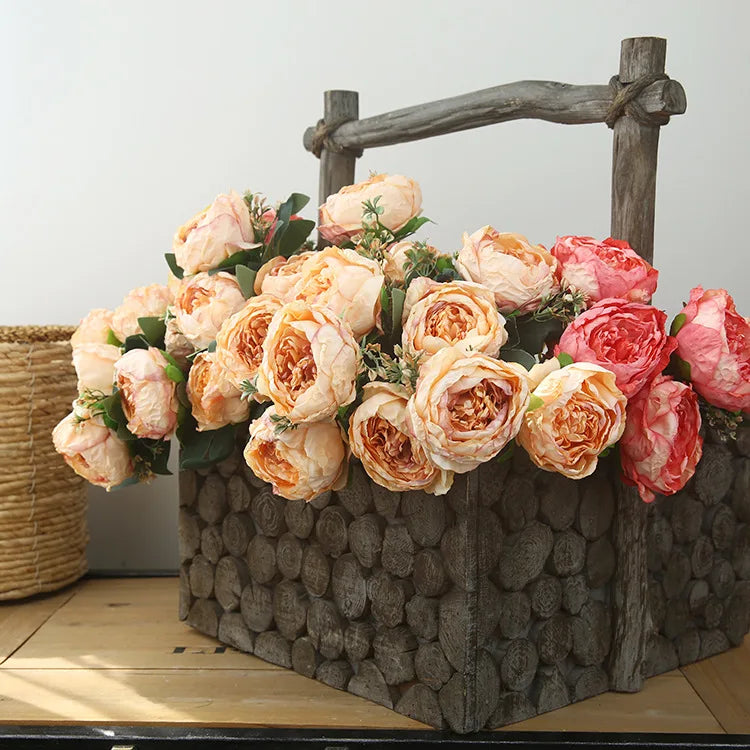 bouquet de pivoines artificielles pour décoration et photographie - vue 4 sur 11