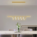 lustre led moderne minimaliste créatif géométrique pour restaurant bar
