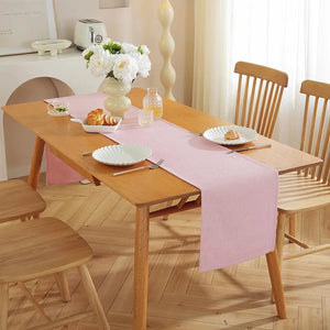 Chemin de table noel rouge polyester decoration festive