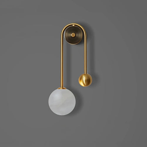 applique design scandinave moderne nordique marbre led