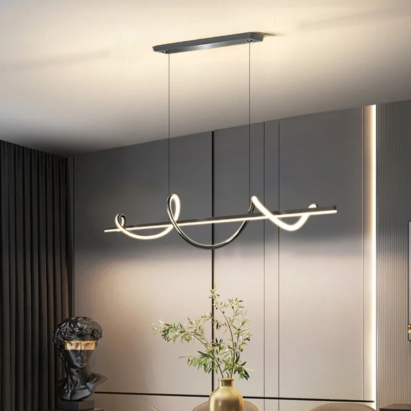 suspension LED rotative avec télécommande pour décoration intérieure - vue 4 sur 12