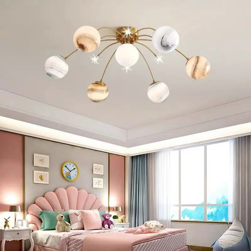 plafonnier étoile moderne décoratif pour une ambiance romantique - vue 4 sur 7