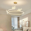 Modern minimalist butterfly LED chandelier for home decor