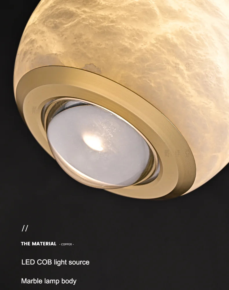 lustre en marbre moderne pour décoration intérieure élégante - vue 6 sur 6