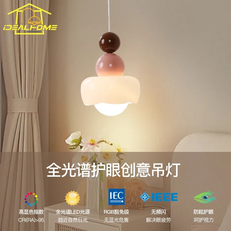 suspension design moderne en résine et verre pour intérieur enfant - vue 5 sur 9